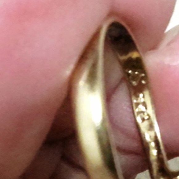 RARE 1940'S TOPAZ GLASS RING 18K HGE V , VARGAS - Picture 2 of 12